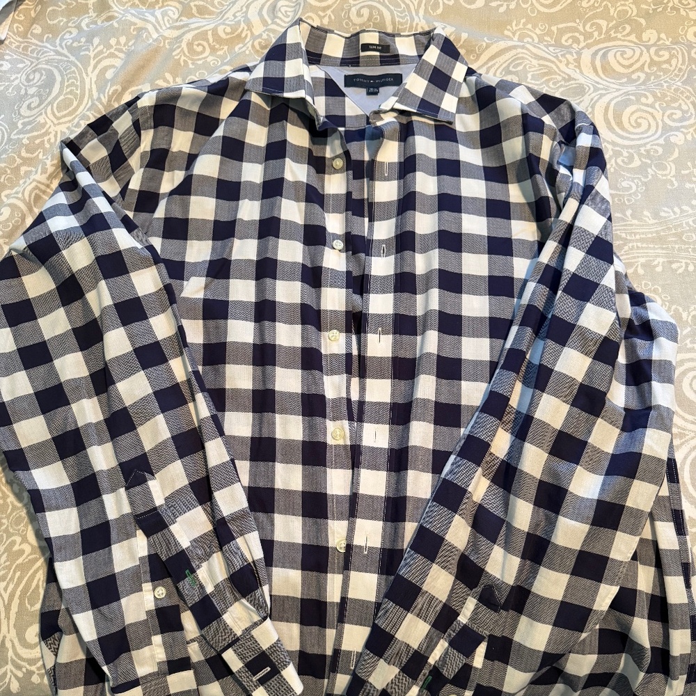 Tommy Hilfiger slim fit 16.5 34/35 long sleeve